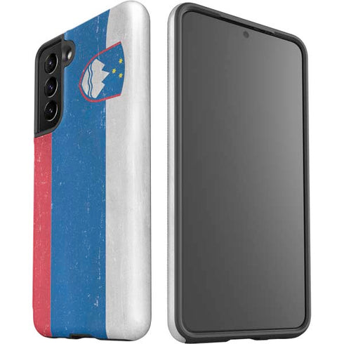 Slovenia Flag Distressed Galaxy S21 5G Pro Case